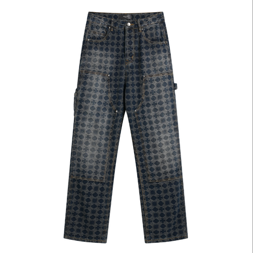 1 of 1 - Amiri Embroidered Jeans - Baggy